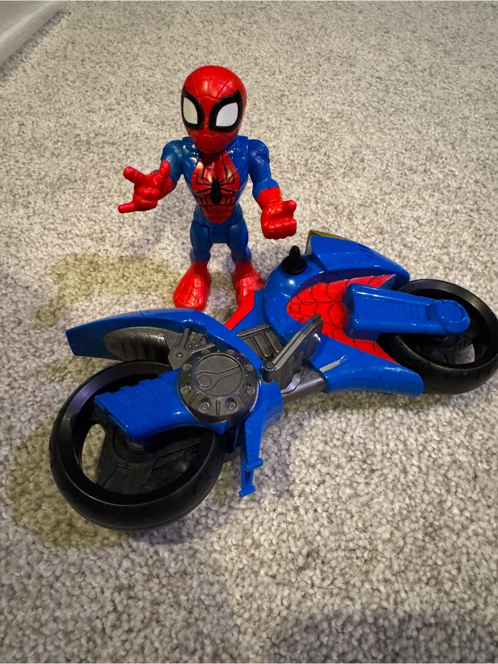 Marvel Super Hero Adventures Spider Man Motor Cycle (Hasbro)